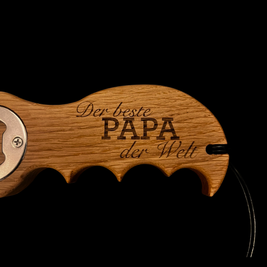 Flaschenöffner „Bester Papa der Welt“ - Vatertags-Edition